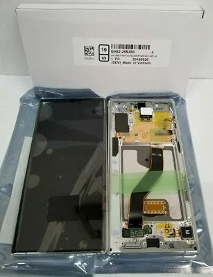 Samsung galaxy note 10+ White LCD Screen Touch Screen Digitizer + Frame OEM N975 - Image 1 of 4