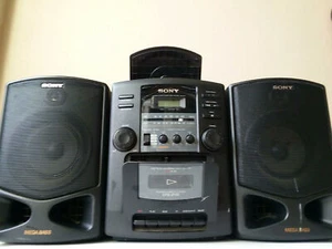 SONY CFD-Z110 MEGA BASS CD / AM-FM STEREO RADIO CASSETTE - RECORDER BOOMBOX - Picture 1 of 5