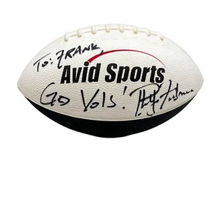 Tennessee Volunteers Phillip Fulmer Firmado Avid Fútbol "Para: Frank, Go Vols!" - Imagen 1 de 11