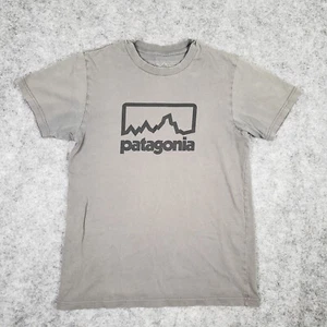 Vintage Patagonia Mens Small Gray Responsibili Tee Short Sleeve T-Shirt Made USA - Picture 1 of 8