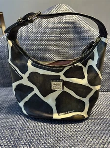Dooney & Bourke Serengeti Giraffe Mini Hobo Satchel Handtasche Leder - Bild 1 von 9
