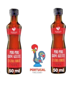 Hot Sauce EXTRA STARK Piri Piri mit Olivenöl GALLO PORTUGAL 2x50ml (2x1.69oz) - Bild 1 von 1