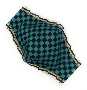 Maskara by BengC Anime Tanjiro Black Green Check Ichimatsu ADULT 3D Face Mask - Picture 1 of 4