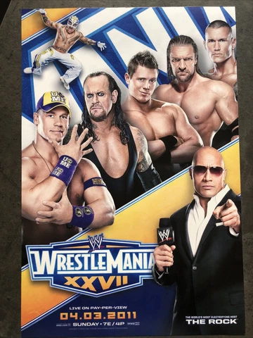 WWF WrestleMania XXVII PPV Poster 12”x18” Cover