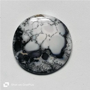 Piedra preciosa suelta cabujón ágata dendrita natural para joyería 55 quilates ME-10233 - Imagen 1 de 3