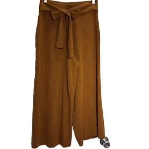 Anthropologie Medium Hose weites Bein Palazzo Merinowollmischung Burnt Orange - Bild 1 von 9