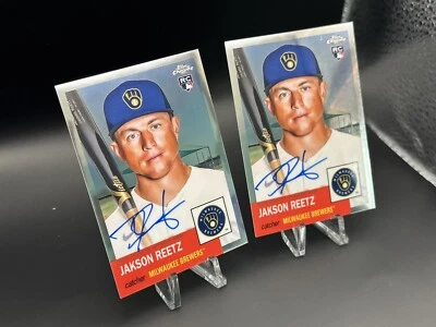 JAKSON REETZ RC On Card Auto 2022 Topps Chrome Platinum Anniversary CPA-JRE - Image 1 of 4