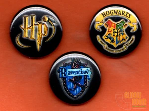 3er Set 1" Harry Potter Ravenclaw Pins Buttons Hogwarts Wappen - Bild 1 von 2