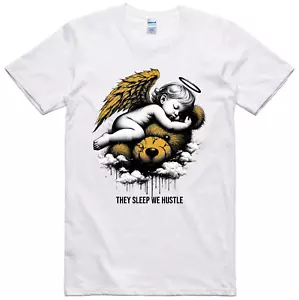 We Hustle T-shirt unisex giallo ocra - Foto 1 di 2