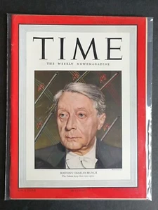 Time Magazine Time December 19, 1949 Boston's Charles Munch - No Label - 423 - Foto 1 di 1