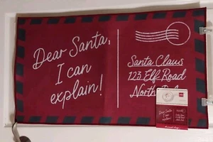 Querido Santa, ¡puedo explicarte! Alfombra roja multi acento 17,7 X 29,9 nueva con etiquetas - Imagen 1 de 9