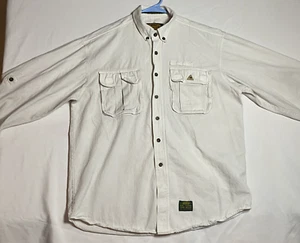 Vintage Camel Trophy Adventure Wear Herren Hemd mit Knopfleiste Beige Langarm Safari - Bild 1 von 19