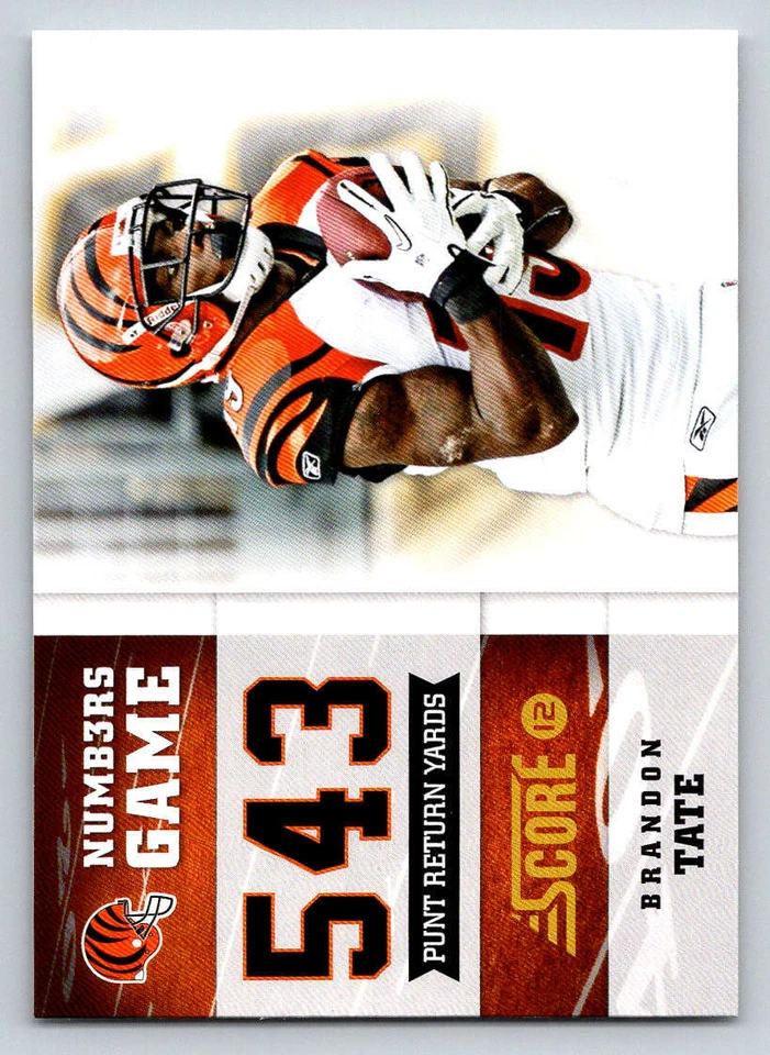 2012 Score Numbers Game #16 Brandon Tate (ref 219000) - Image 1 of 2
