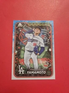 YOSHINOBU YAMAMOTO 2025 TOPPS HOLIDAY RC #H88 DODGERS - Picture 1 of 3