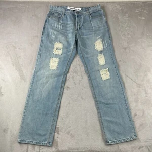 Diesel Industry Jeans Herren 36 (eigentlich 34x33) blau Denim distressed gerades Bein - Bild 1 von 16