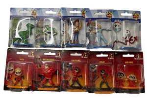 Los Increíbles y Toy Story Disney Pixar (10 mini figuras) adornos para pasteles NUEVO - Imagen 1 de 1