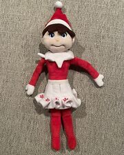 Elf on the Shelf Plushee Pals Plush Doll GIRL Christmas Skirt W/Blue Eyes
