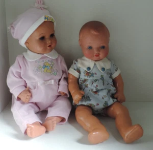 Puppe,Babypuppen,2 Stück,50er-60er Jahre - Bild 1 von 9