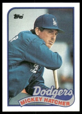 1989 Topps Baseball Mickey Hatcher #483 - Image 1 of 2