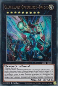 YU-GI-OH, GALAXIEAUGEN-CIPHERKLINGEN-DRACHE, UR, GFTP-DE059, 1. Auflage, TOP - Bild 1 von 1