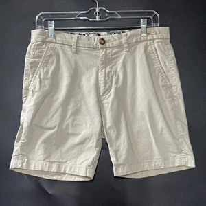 Denim & Flower Ricky Singh Mens Shorts Size 30 Khaki Chino Casual Preppy Flat - Picture 1 of 8