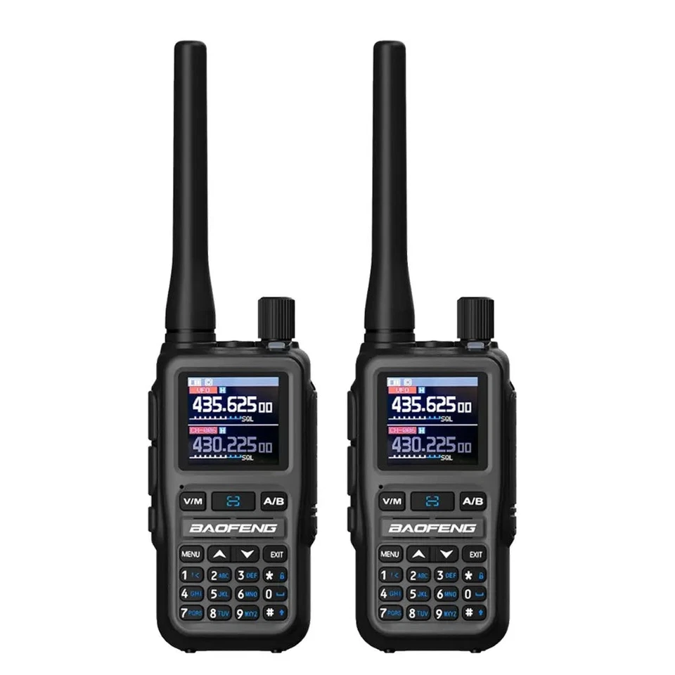 Baofeng UV5R Mini Dual-band Radio VHF UHF Double PTT Key USB C APP Programming - Image 1 of 4