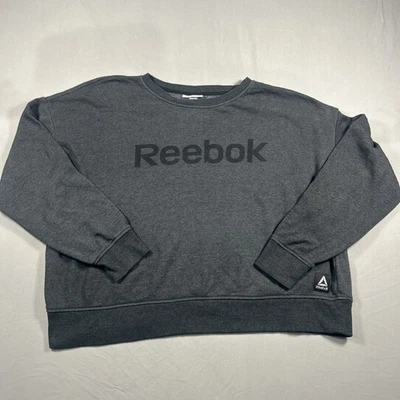 Mujer Damas Reebok Gris Manga Larga Pullover Sudadera Talla XXXL 3XL Foto 1 de 4