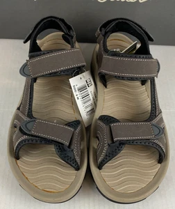 Eddie Bauer Herren Größe 8 Riemchen Sandalen Braun Klettverschlüsse ABE/073133 - Bild 1 von 9