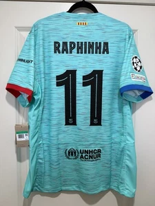Raphinha #11 Men’s XL Nike FC Barcelona Third Champions League Jersey Stadium - Picture 1 of 17