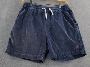 Marine Lagenlook Shorts Herren klein blau Cord Gummibund Kordelzug Herbst 2022 - Bild 1 von 14