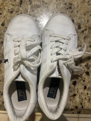 Polo Ralph Lauren Niños Unisex Blanco Tenis Talla 1D Foto 1 de 4
