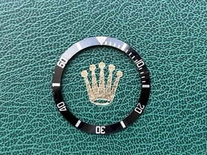 Genuine ROLEX Submariner 16610 16800 168000 "Pointed 4" Black Bezel Insert #1381 - Picture 1 of 6