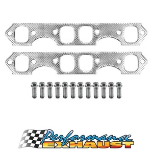 MANIFOLD GASKET & CERAMIC BOLT KIT for Holden V8 253 & 308 - Picture 1 of 4