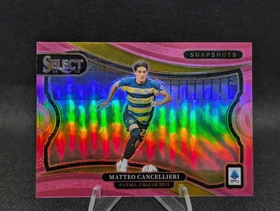 2024-25 MATTEO CANCELLIERI Pink /25 PANINI SELECT SERIE A SNAPSHOTS Card #12 - Image 1 of 2