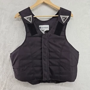 Tipperary Phoenix Riding Vest Size Small Medium Black Hook Loop Equestrian Adult - Picture 1 of 8