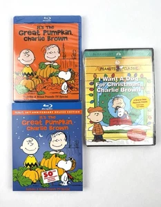 I Want a Dog for Christmas, Charlie Brown DVD & It’s The Great Pumpkin (Blu-ray) - Picture 1 of 19