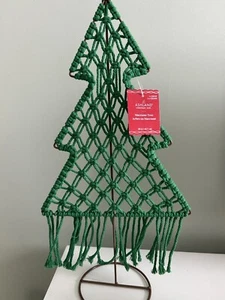 Ashland Macrame Christmas Tree, GREEN, NWT - Picture 1 of 2