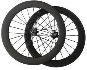 20Inch Carbon Fiber Bmx 451 Road Bike Wheelset Width 25mm Depth 30mm 38mm 50mm - Picture 1 of 7
