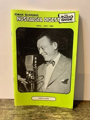 NOSTALGIA DIGEST and RADIO GUIDE MAGAZINE Fred Allen April - May 1986 Foto 1 de 4