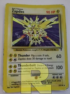 Zapdos Legendary Collection 19/110 Rare Holo Foil English Poor - Picture 1 of 3