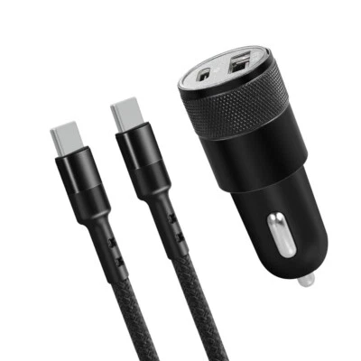 18W PD Type C QC 3.0 Fast Car Charger Adapter+3/6/10FT Cable For iPhone11 12 Pro - Image 1 of 4