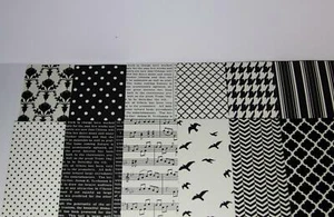 Stampin Up * MODERN MEDLEY * 12 Sheets of 6x6 DSP, BLACK/VANILLA - Picture 1 of 1