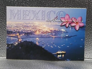 Mazatlan, Mexico Port Dusk Astral Graphics Travel Tourism Topographical Postcard - Picture 1 of 2