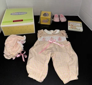 RETIRED American Girl Bitty Baby "BOWS & BUNNIES' Easter Set New in Box RARE - Picture 1 of 14