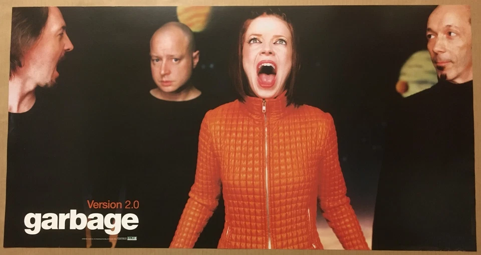 GARBAGE rare VINTAGE BIG 36 x19 PROMO POSTER for Version CD NEVER DISPLAYED USA - Image 1 of 1