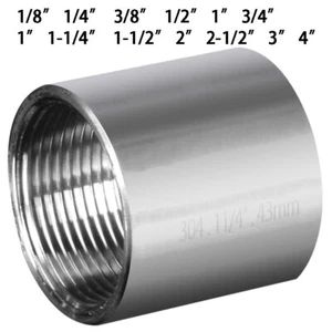 Muffe Edelstahl Fittings Muffe Hülse mit Innengewinde Schweißmuffe 1/8"x 4" 1pcs - Bild 1 von 14