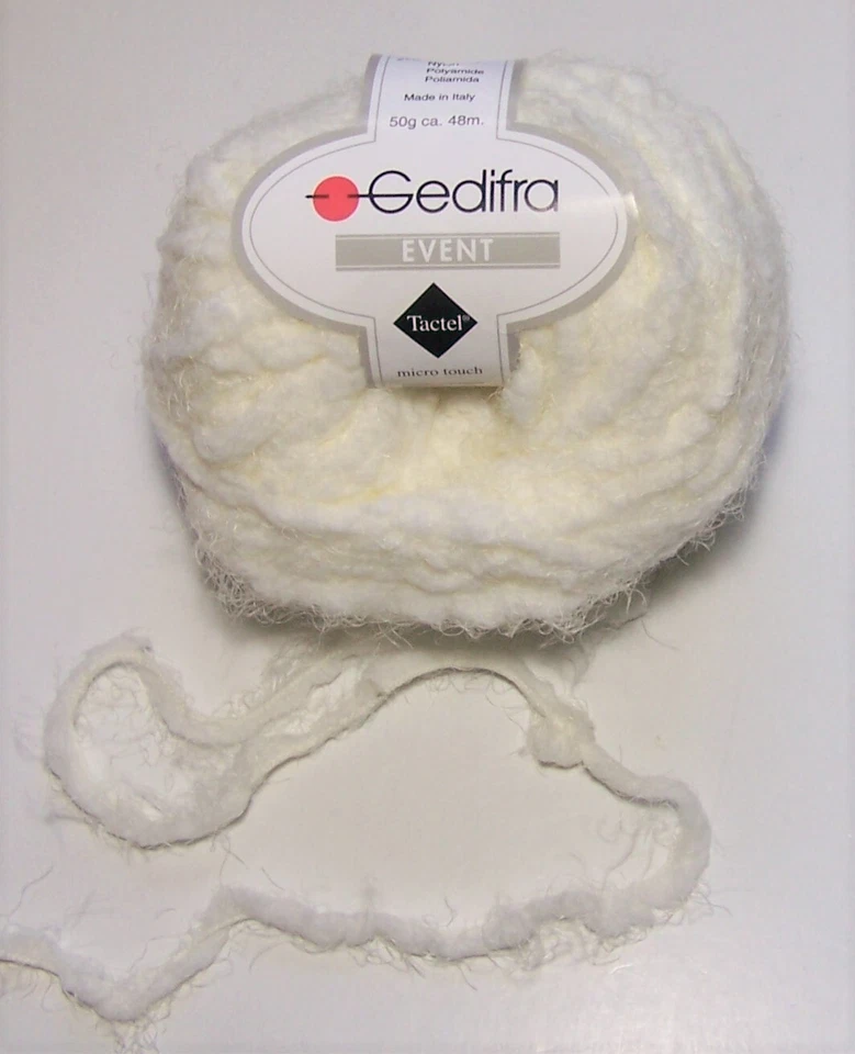 LOT of 10 Gedifra EVENT Super Bulky Nylon Yarn #1925 IVORY — 第 1/1 张图片