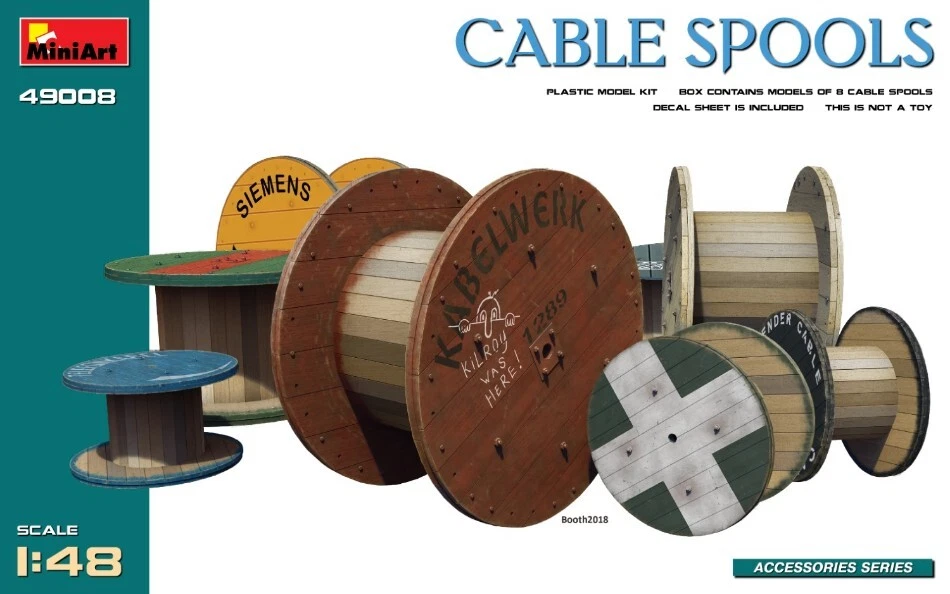 Miniart CABLE SPOOLS KIT 1:48 - Immagine 1 di 1