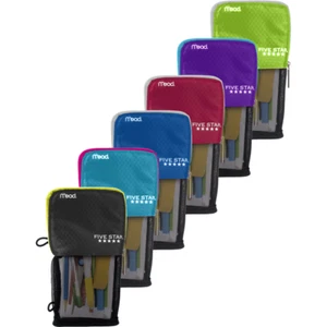 Five Star Stand 'N Store Pencil Pouch,Fits 3-Ring Binder-Color Will Vary,1 Count - Picture 1 of 8