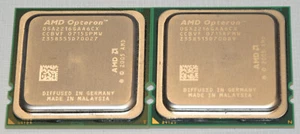 Lot 2 AMD Opteron 2216 OSA2216GAA6CX 2.4GHz Dual Core CPU Processor Socket F - Picture 1 of 1